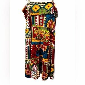 Monroe & Main Multicolor Patterned flowy style Maxi Skirt size XL